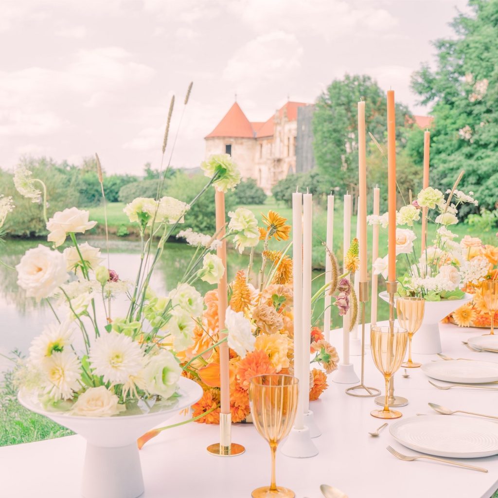 aranjamente de vara la nunta in gradina