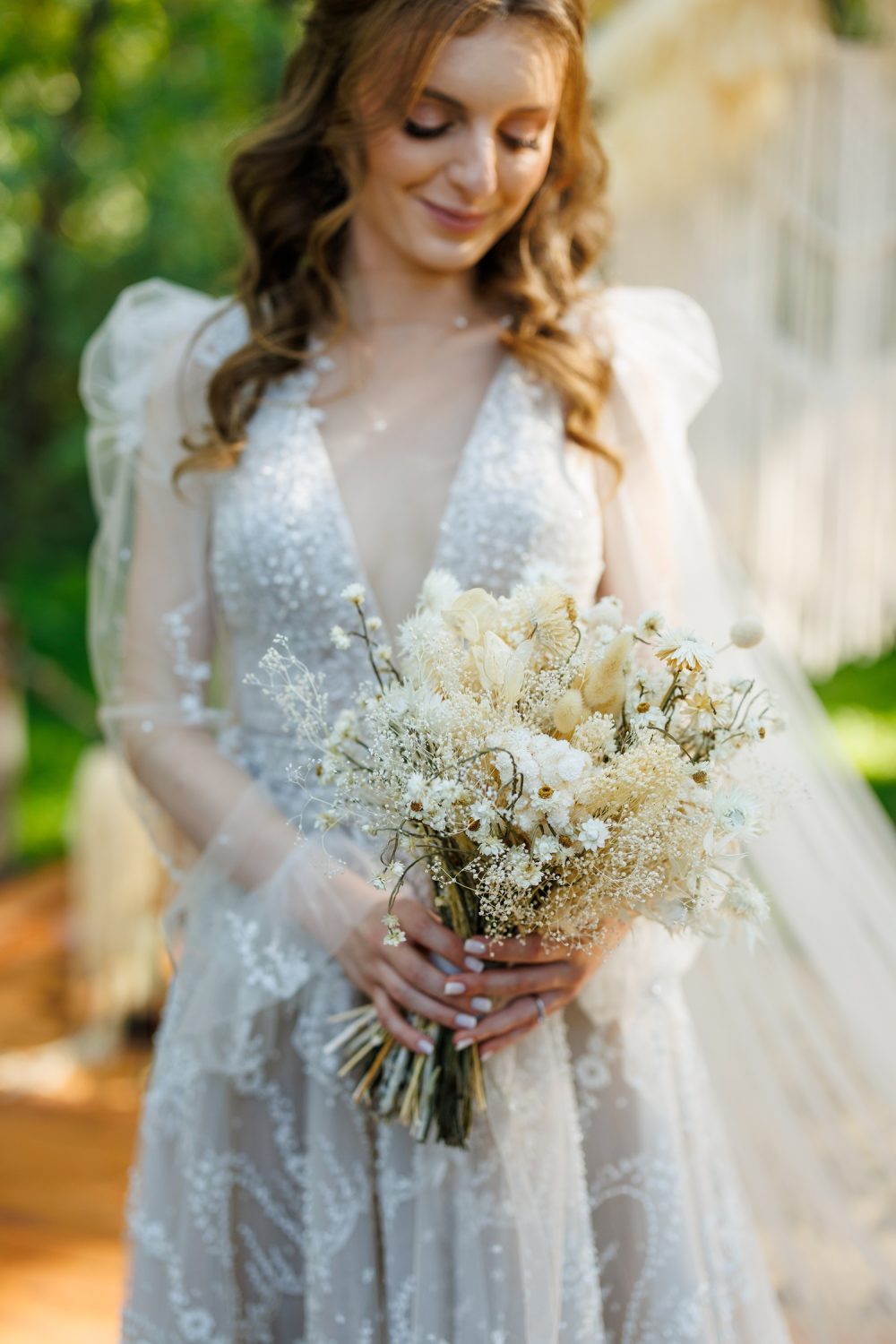 buchet boho de mireasa